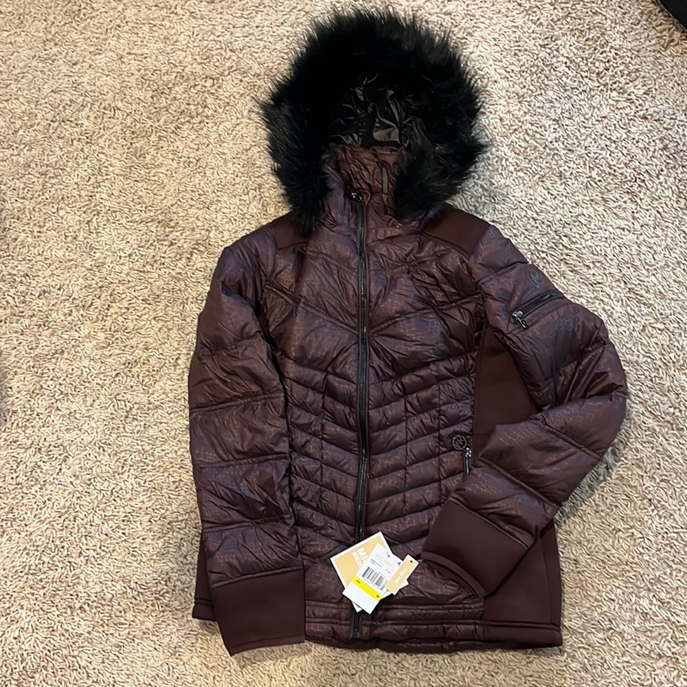 NEW W/ TAGS-MICHAEL Michael Kors Plum coat